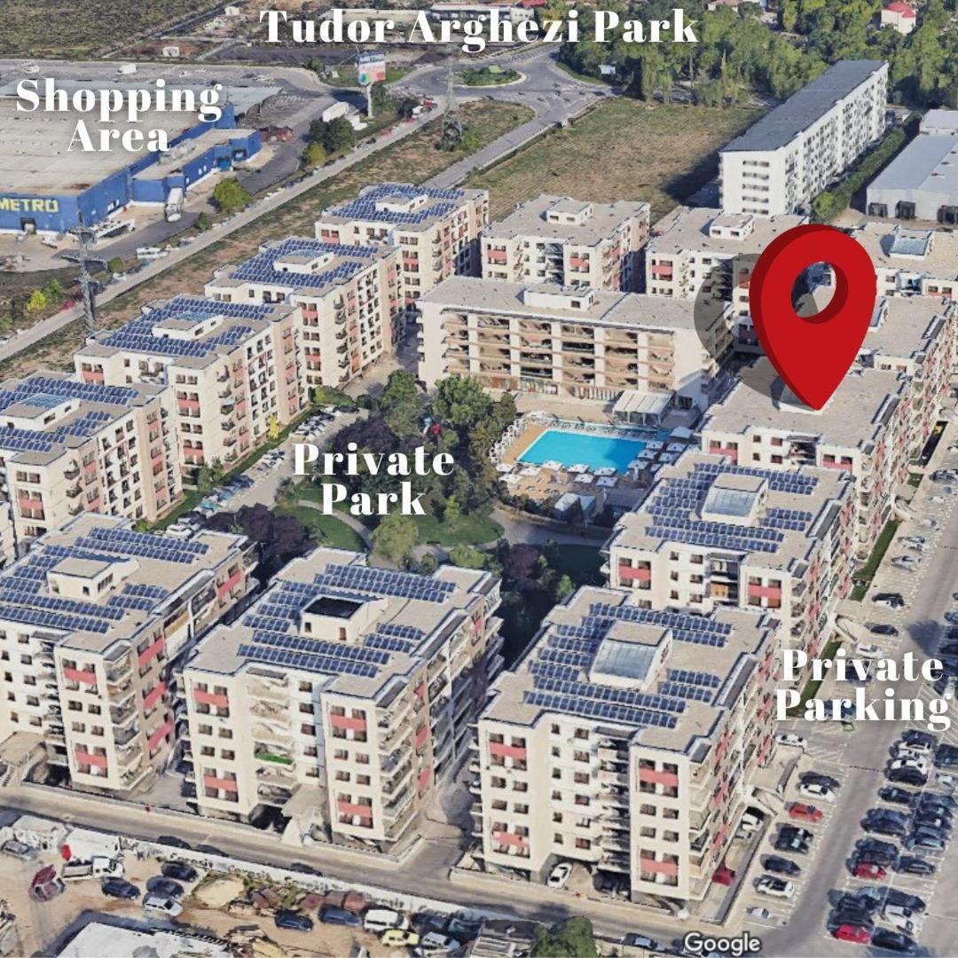 Apartment Solar D3, Private Parking, One Bedroom 布加勒斯特 外观 照片